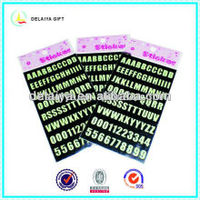 Fluorescent Letter Stickers